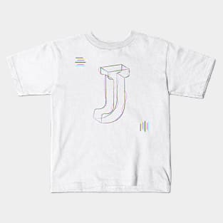 J - cmyk strokes Kids T-Shirt
